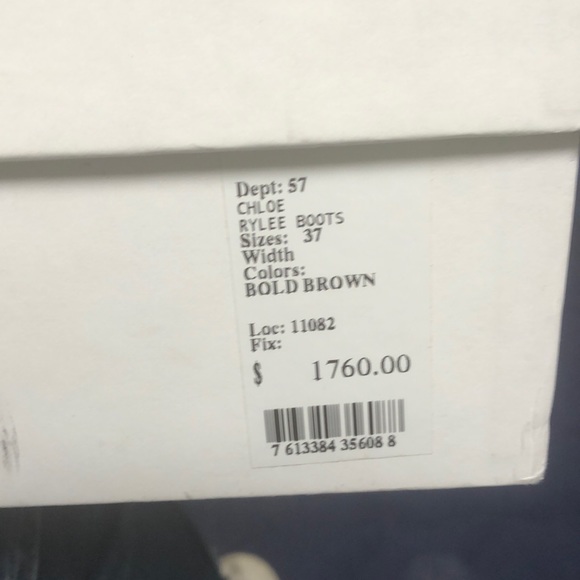 Chloe Baroque Rylee Boots size 37 - Picture 3 of 3